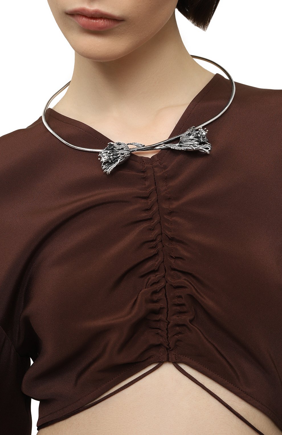 Колье чертополох MIDGARD PARIS серебряного цвета по цене 32500 руб., арт. 5759s, фото 2 Колье чертополох MIDGARD PARIS, арт. 5759s, фото 2