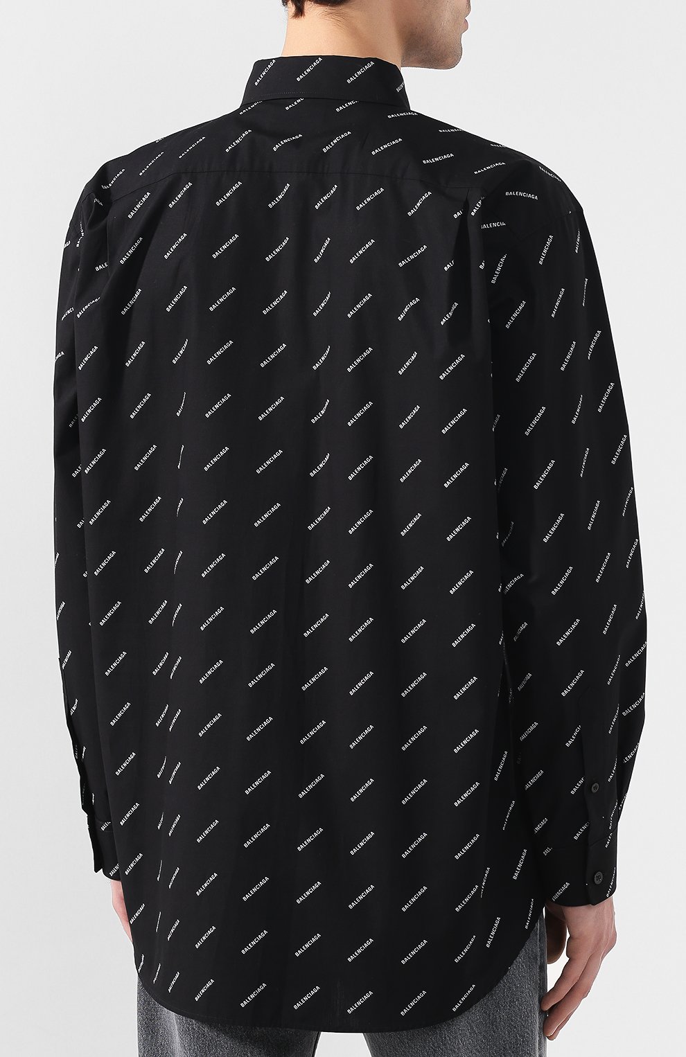 Хлопковая рубашка BALENCIAGA, арт. 534333/TBL96, фото 4