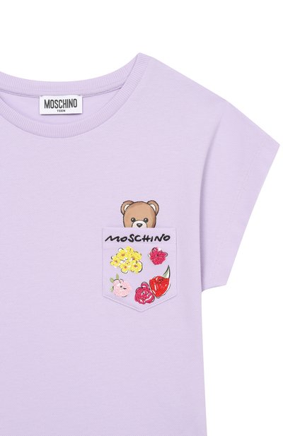 Хлопковая футболка MOSCHINO, арт. HDM06X/LFA06, фото 3