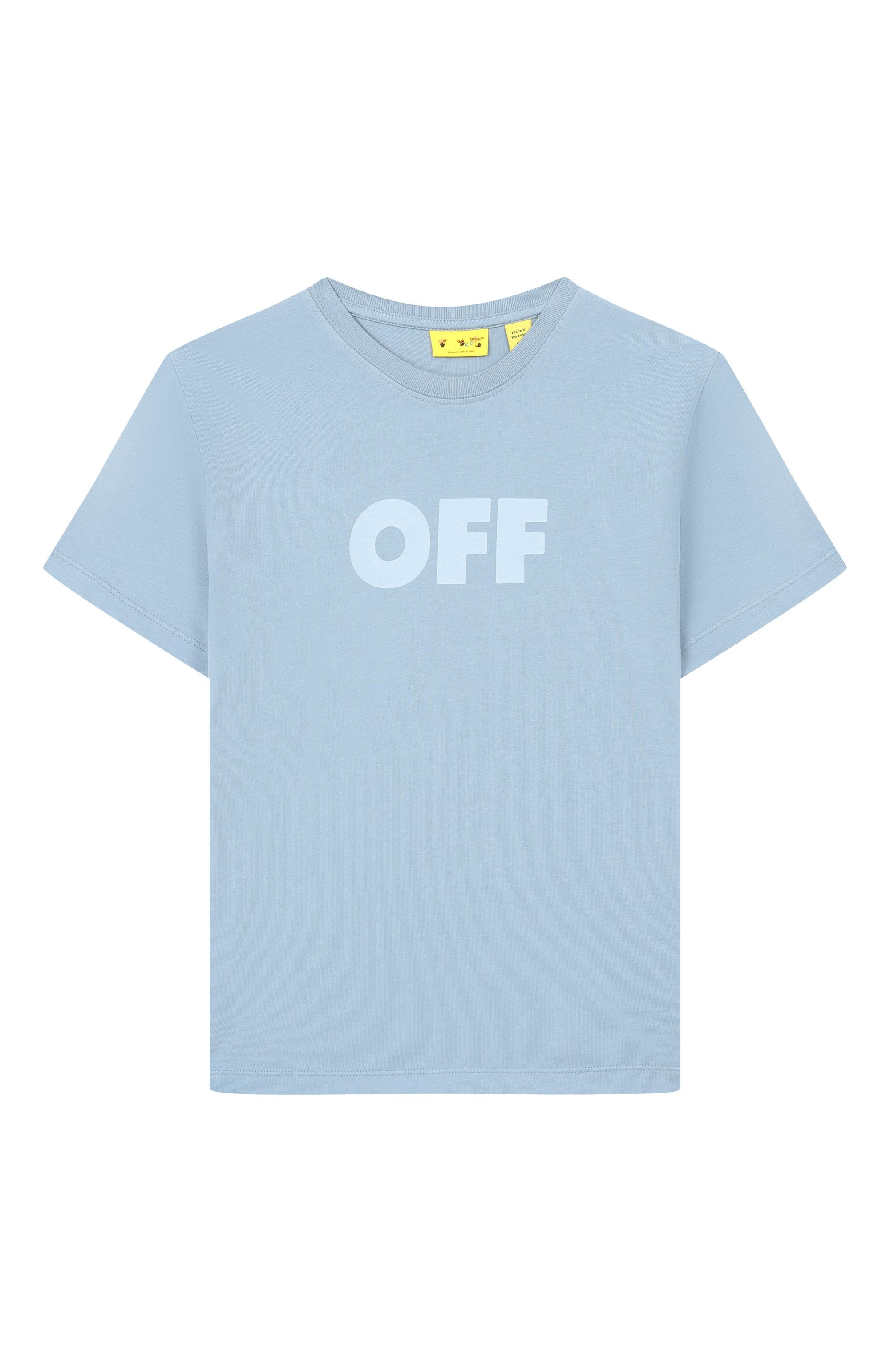 Хлопковая футболка OFF-WHITE, арт. 0GAA001S26JER009, фото 1