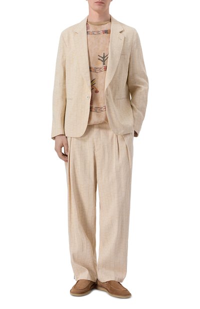 Мужской костюм из вискозы и льна GIORGIO ARMANI, арт. GM003531/TE20778