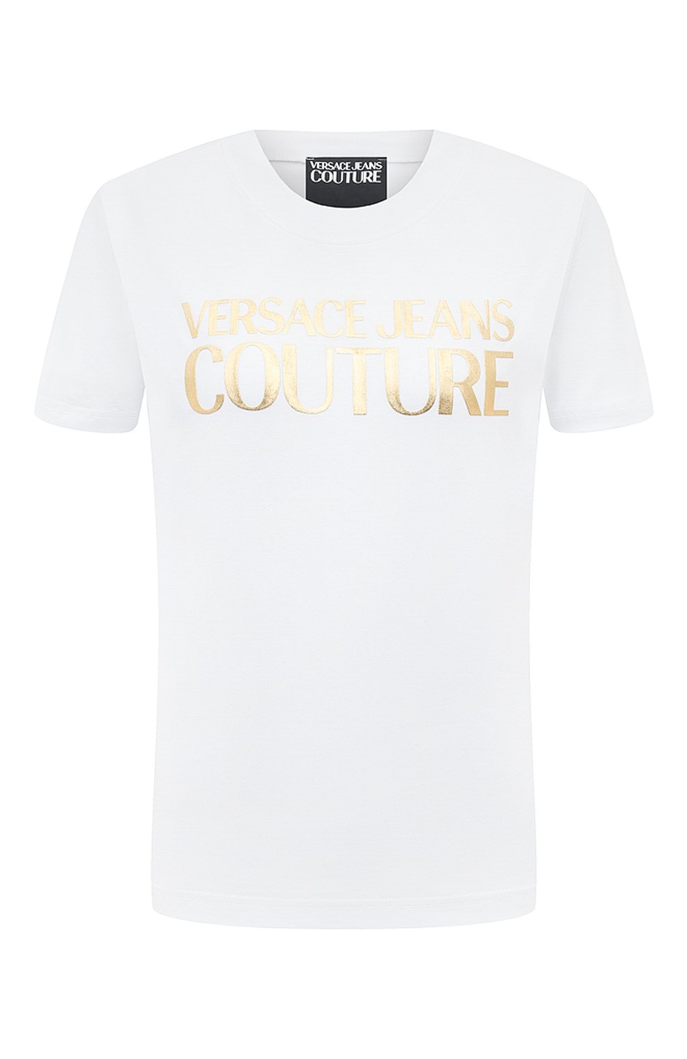 Хлопковая футболка VERSACE JEANS COUTURE, арт. 76HAHT04/CJ00T, фото 1