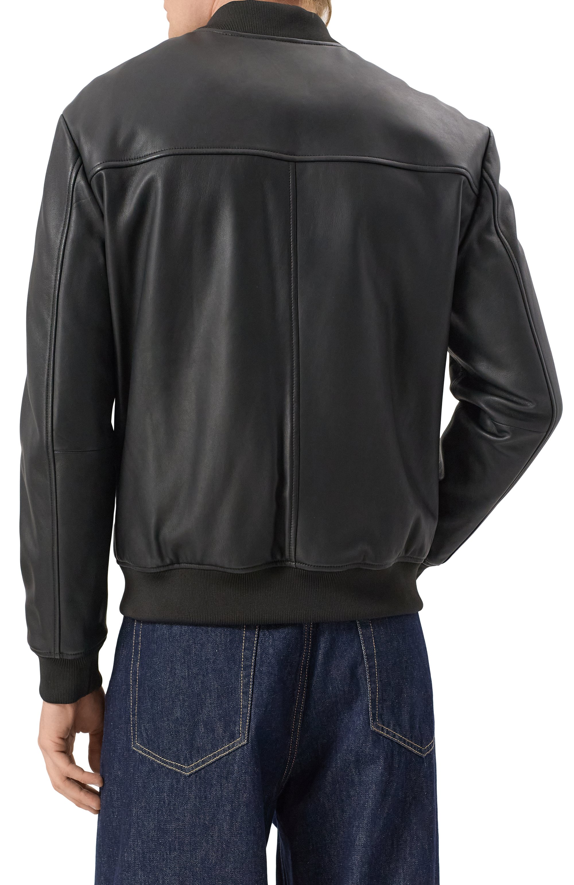 Кожаный бомбер HUGO, арт. 50481934, фото 4