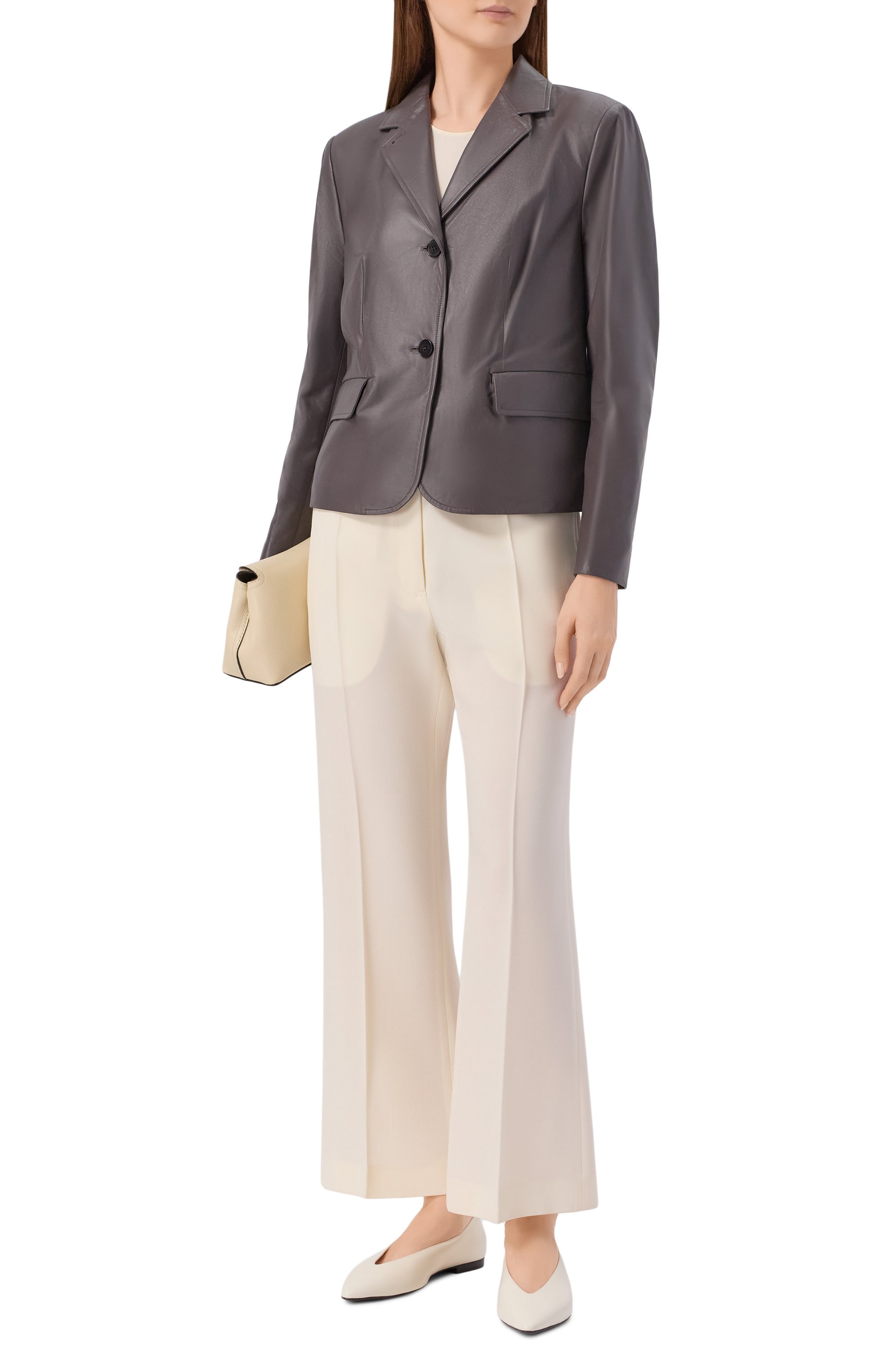 Кожаный жакет JIL SANDER, арт. J02BN0241/J07229, фото 2