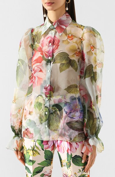 Шелковая блузка DOLCE & GABBANA, арт. F5M42T/IS1AU, фото 3