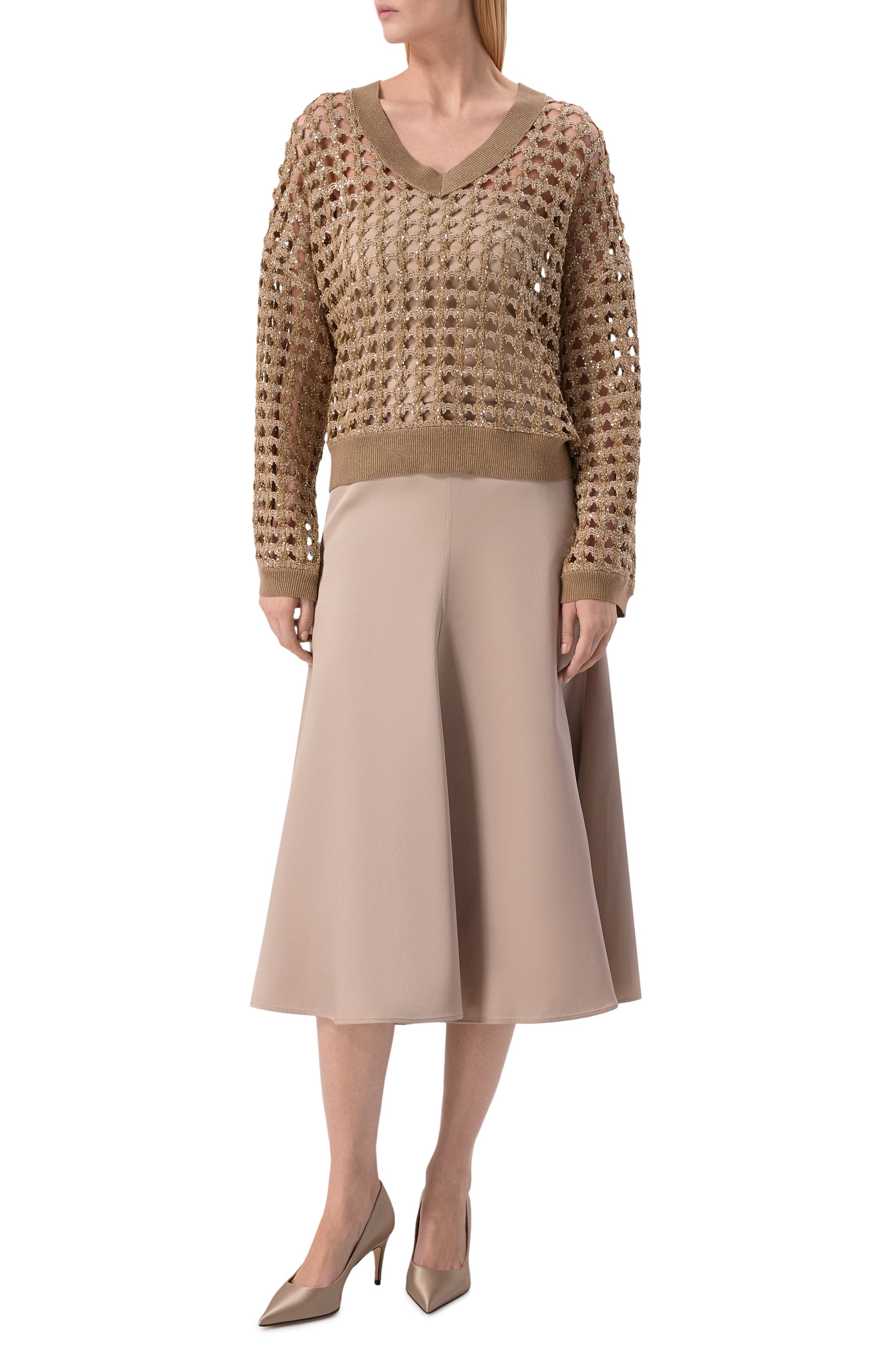 Шелковая юбка BRUNELLO CUCINELLI, арт. MB179G3965, фото 2