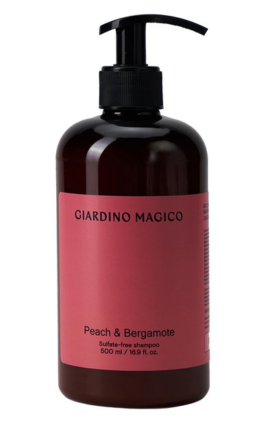 Бессульфатный шампунь с пептидами шелка peach & bergamote (500ml) GIARDINO MAGICO, арт. 4640200322876, фото 1