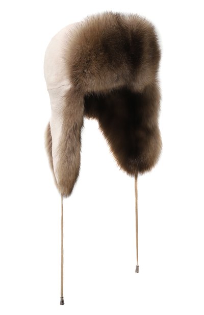 Женская меховая шапка-ушанка из норки и соболя VICTORIA KUSENKOVA, арт. 091813605094