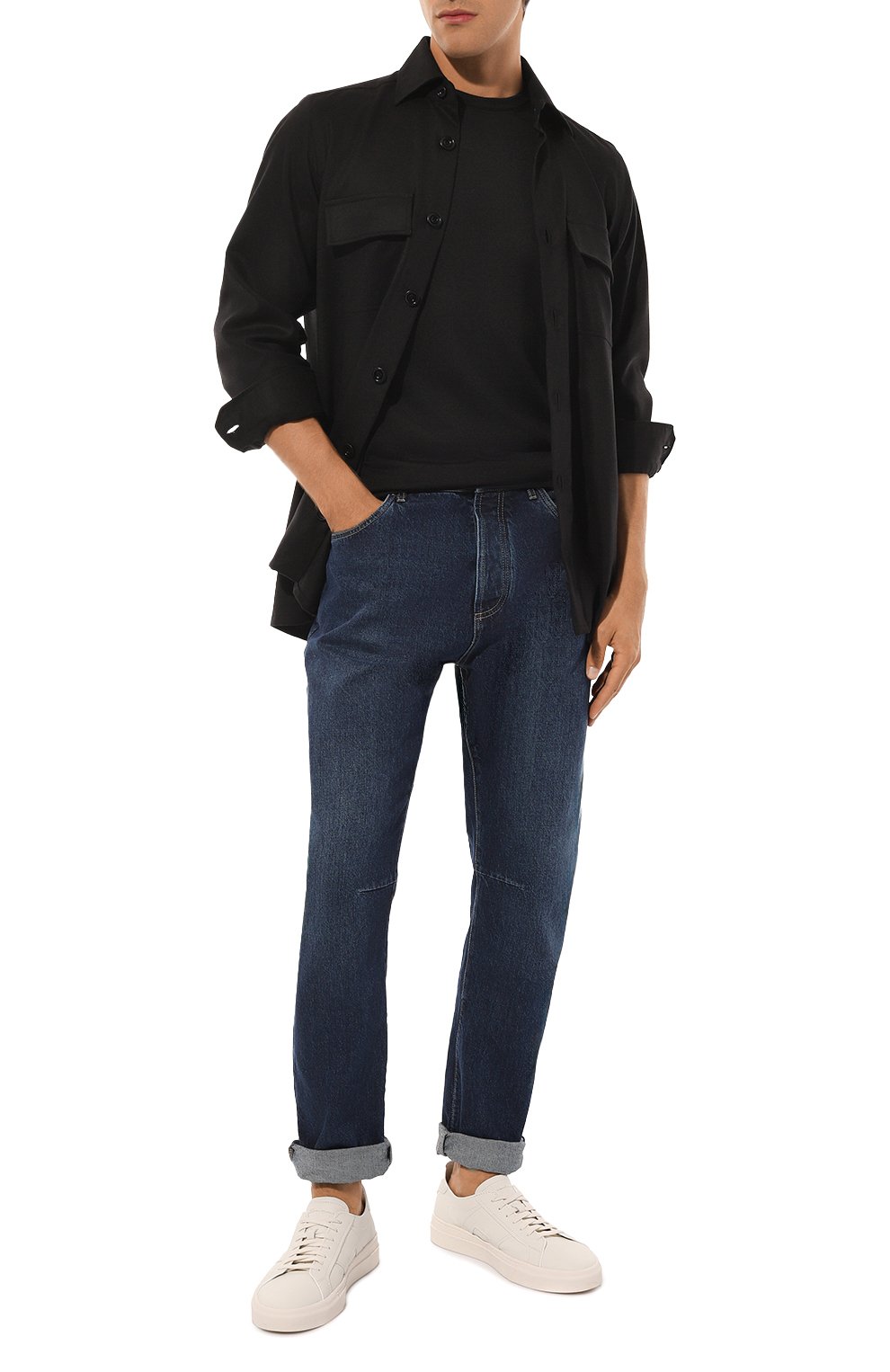 Лонгслив из шерсти и шелка KITON, арт. UMM054304, фото 2