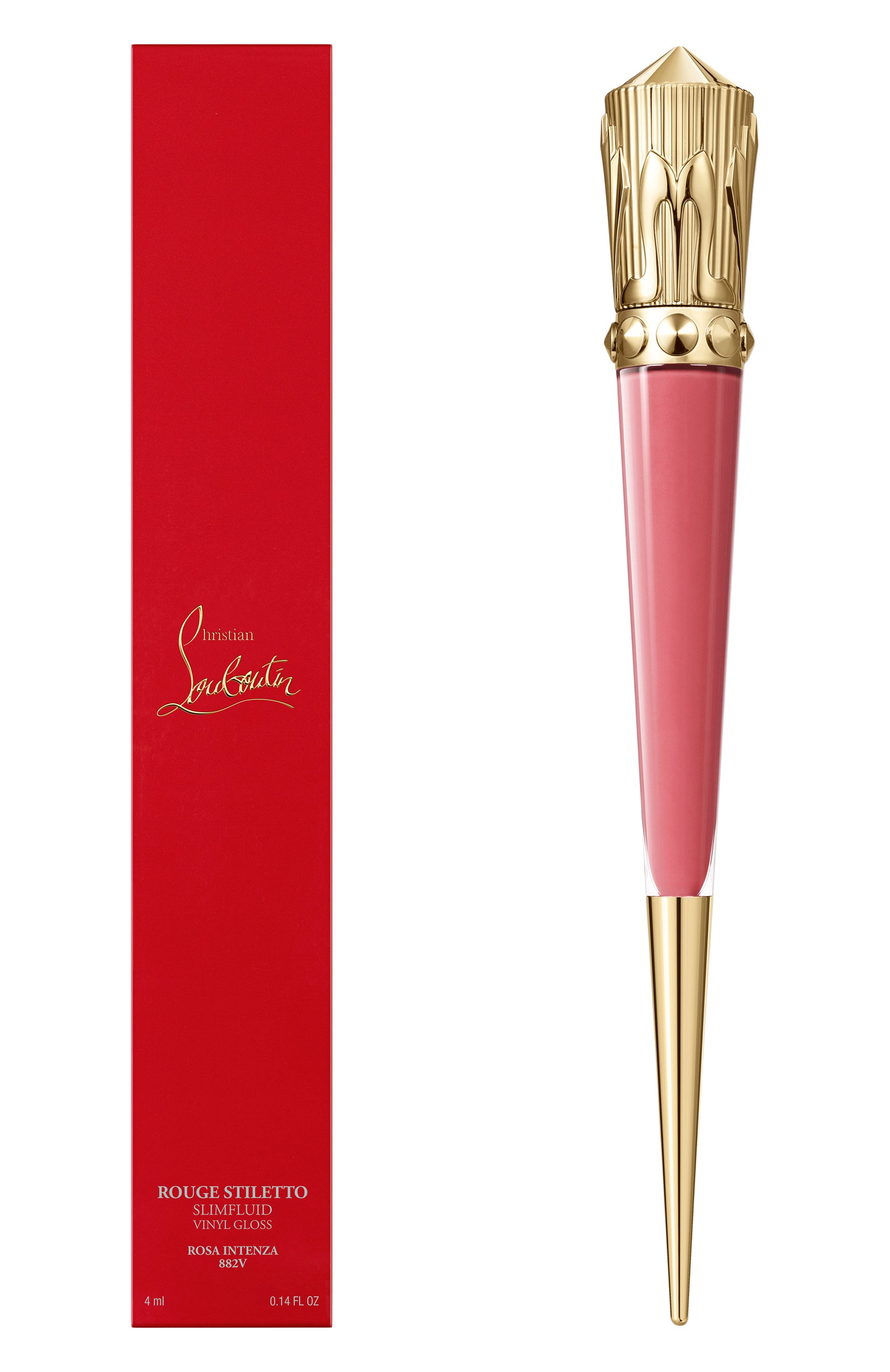 Блеск для губ rouge stiletto vinyl gloss, оттенок rosa intenza 882v  CHRISTIAN LOUBOUTIN, арт. 8435415089661, фото 4