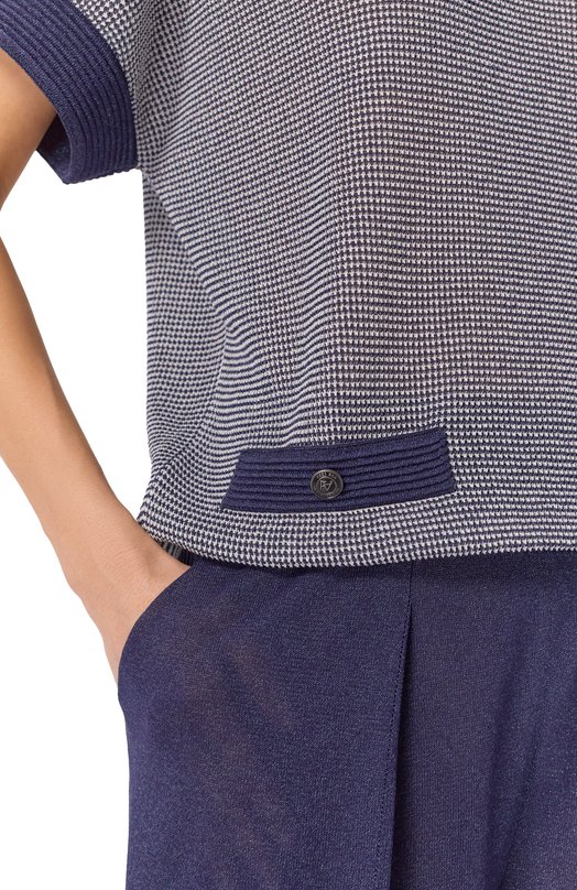 Пуловер из вискозы Freeage S26.JM169.7000.494 Синий  S26.JM169.7000.494 Фото 5