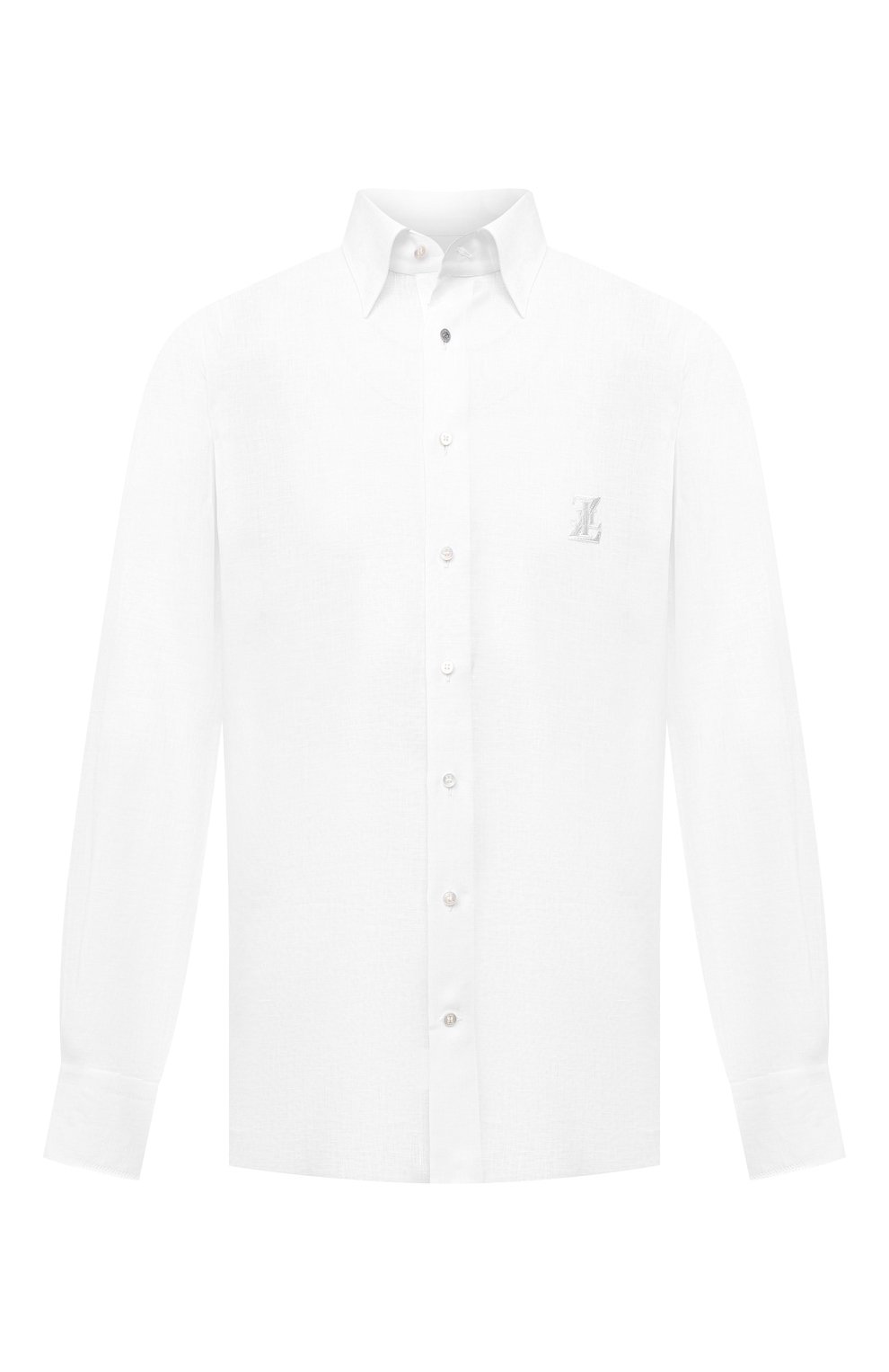 Льняная сорочка ZILLI белого цвета по цене 79950 руб., арт. MFV-13091-338562/0007, фото 1 Льняная сорочка ZILLI, арт. MFV-13091-338562/0007, фото 1