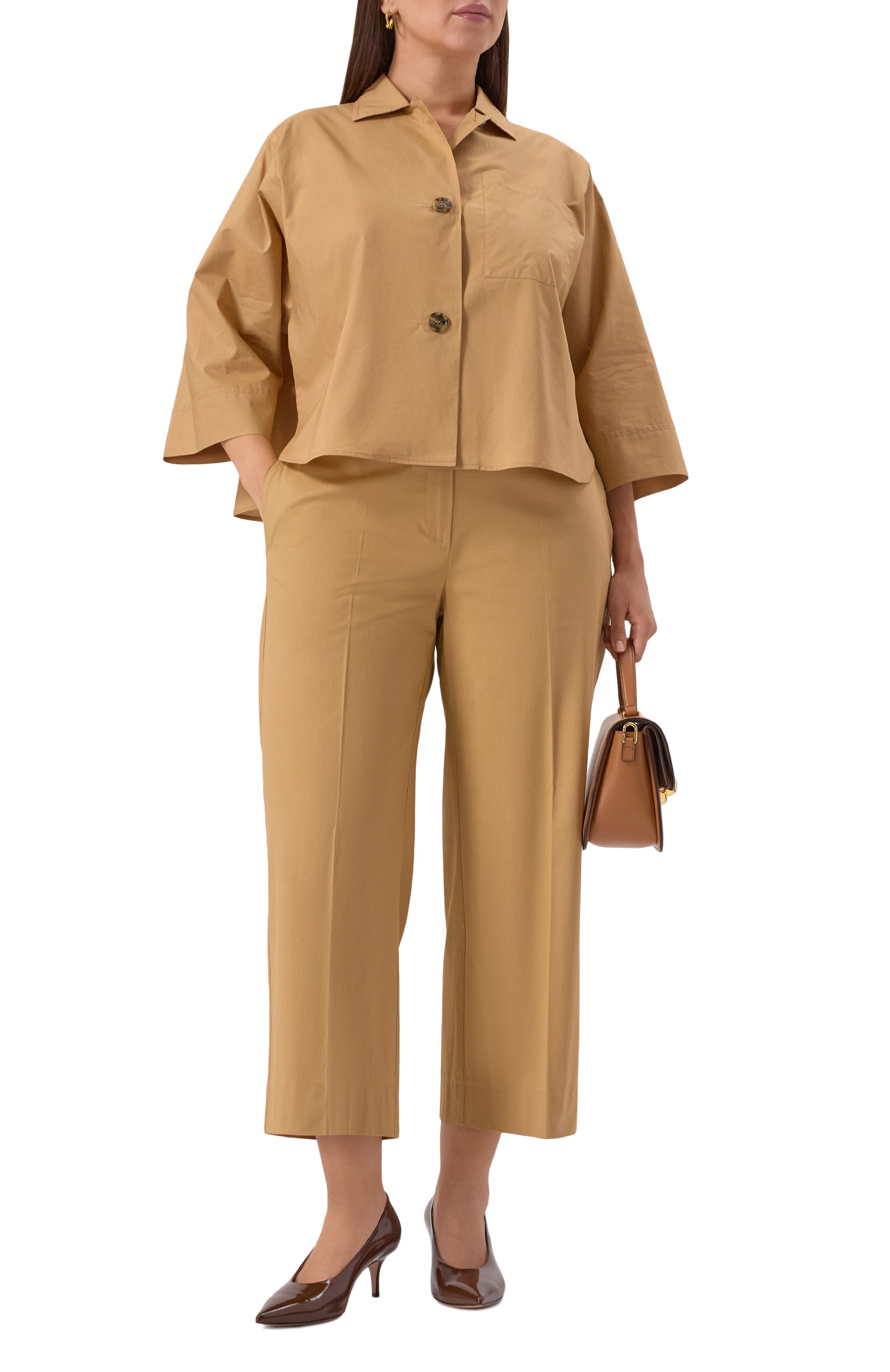 Хлопковые брюки PERSONA BY MARINA RINALDI, арт. PIETRE, фото 2