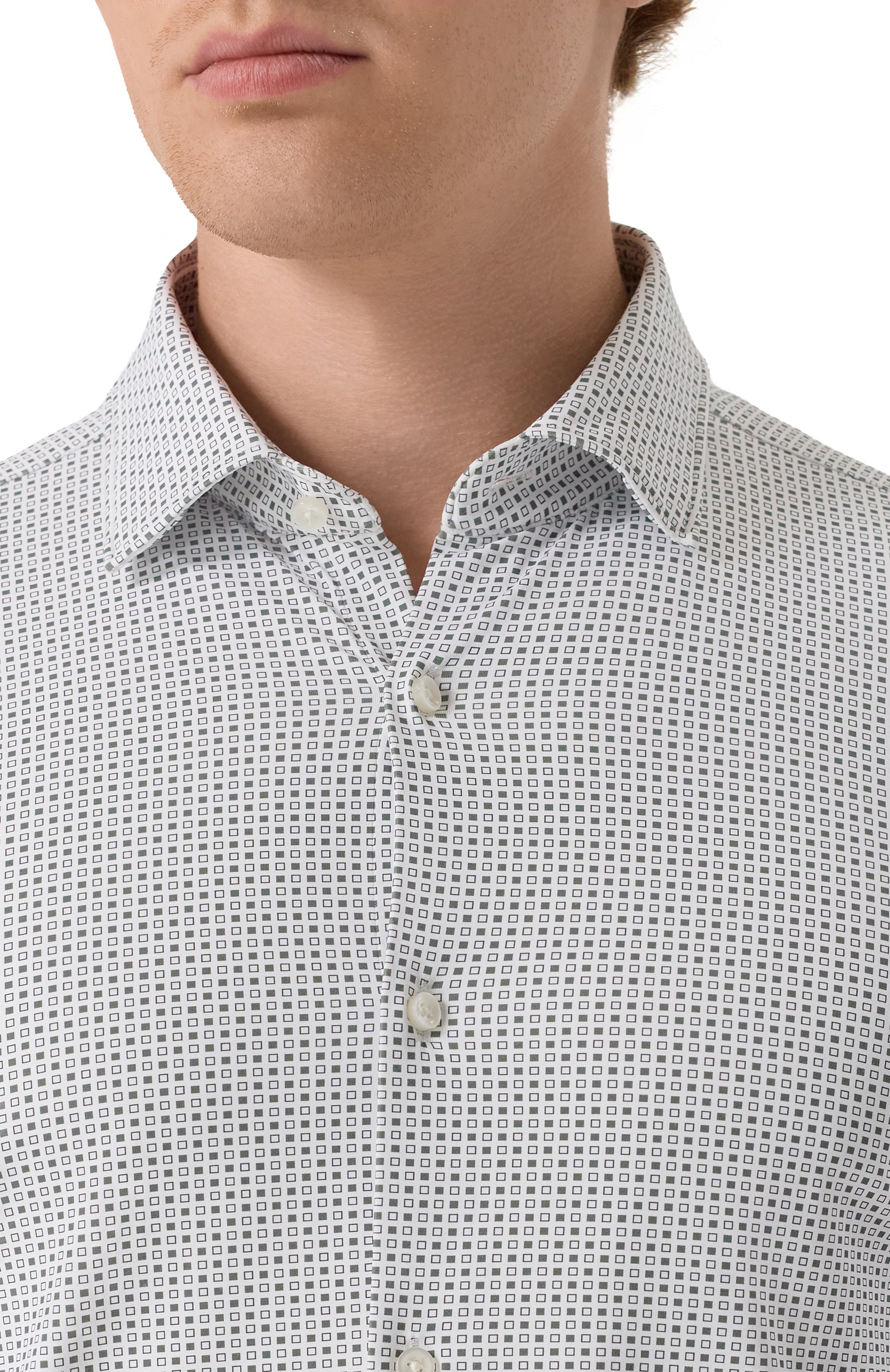 Рубашка HUGO белого цвета по цене 13600 руб., арт. 50544942, фото 5 Рубашка HUGO, арт. 50544942, фото 5