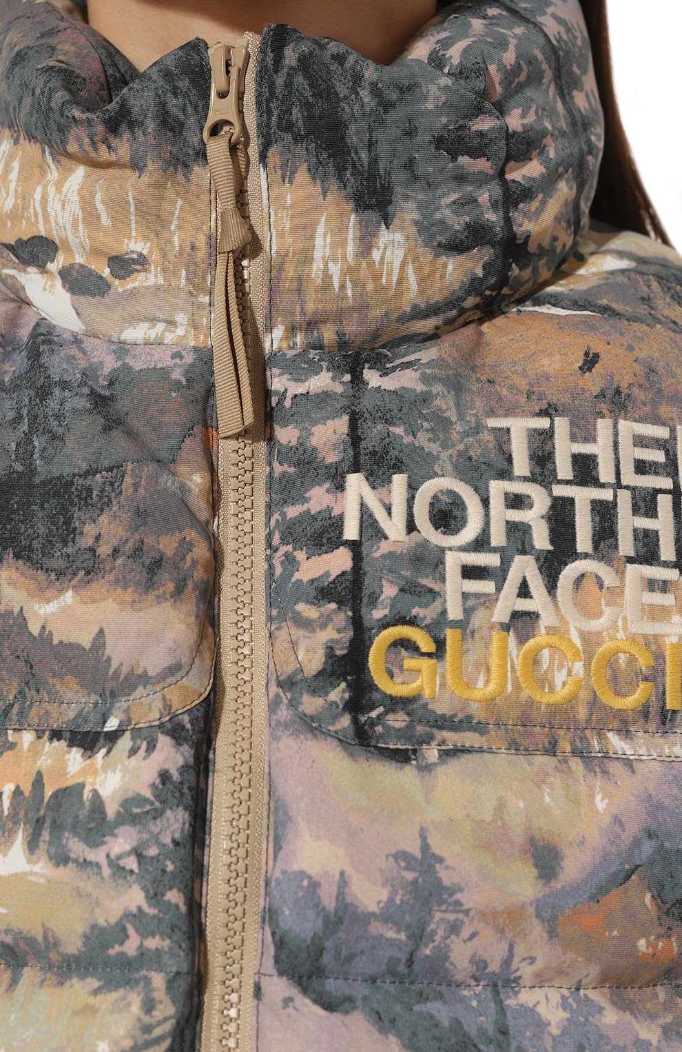 Пуховый жилет the north face x gucci GUCCI разноцветного цвета по цене 230400 руб., арт. 663739 XAADD, фото 5 Пуховый жилет the north face x gucci GUCCI, арт. 663739 XAADD, фото 5