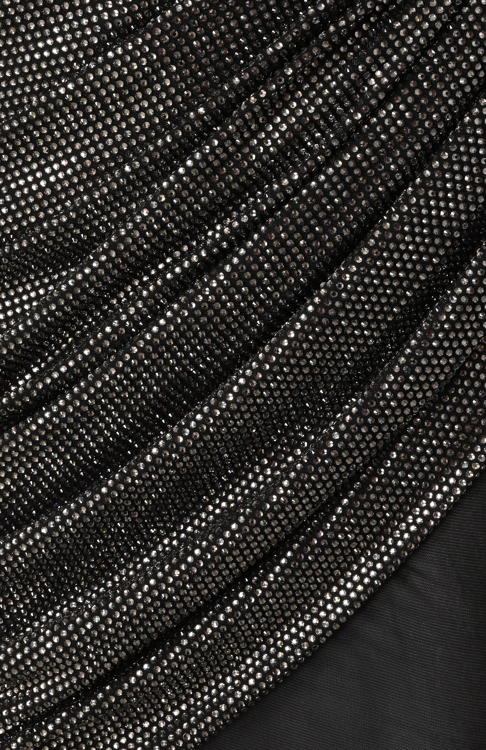 Платье с отделкой стразами GIUSEPPE DI MORABITO, арт. 04SSLD151FC 04428, фото 6