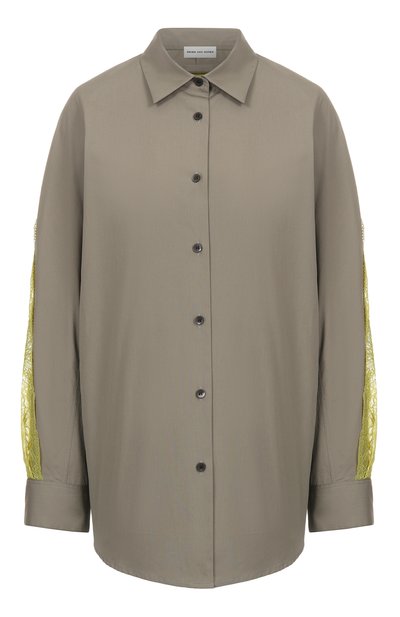 Женская хлопковая рубашка DRIES VAN NOTEN, арт. 251-010753-1374
