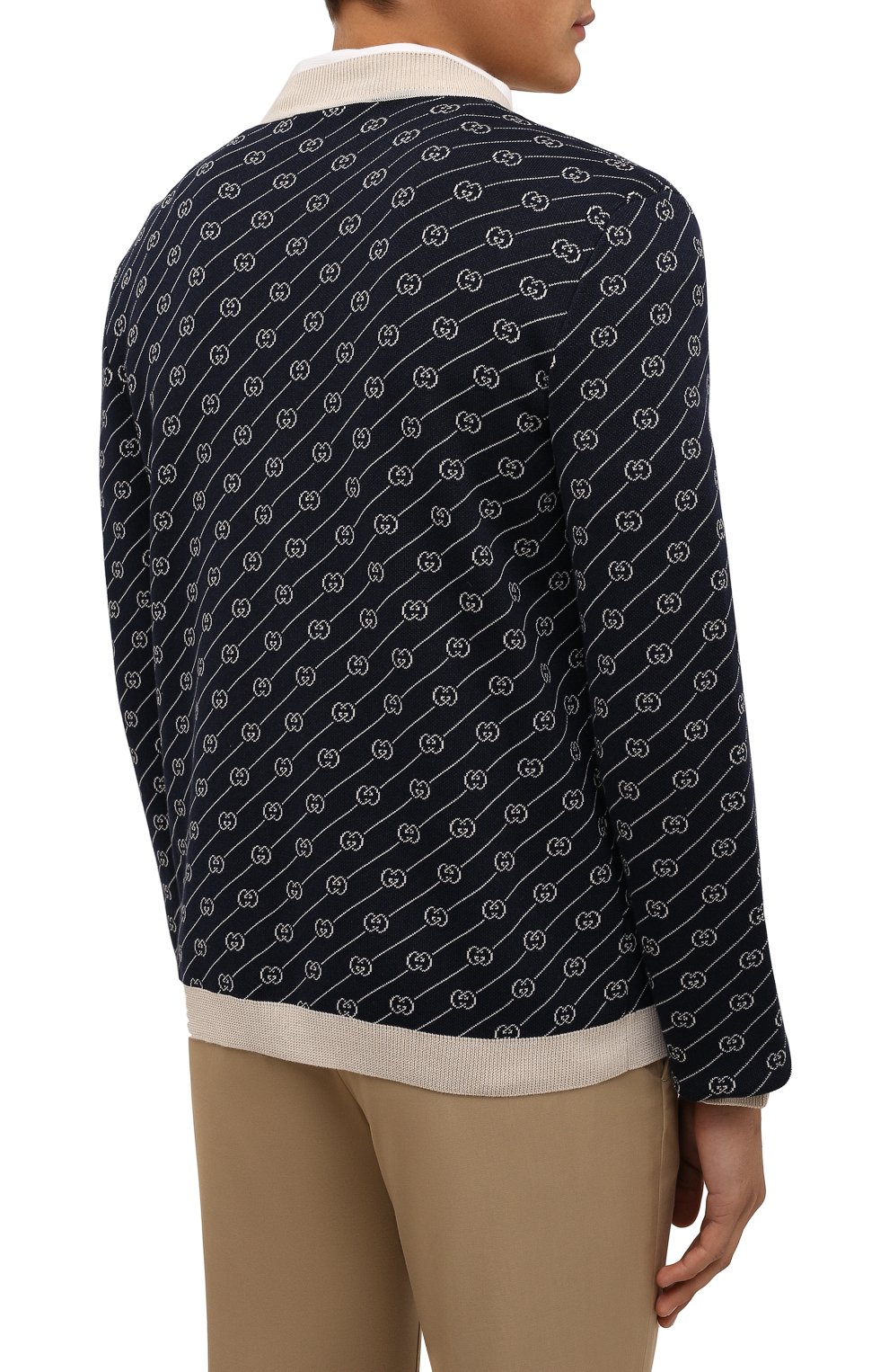 Кардиган из хлопка и шелка GUCCI, арт. 660290/XKBWA, фото 4