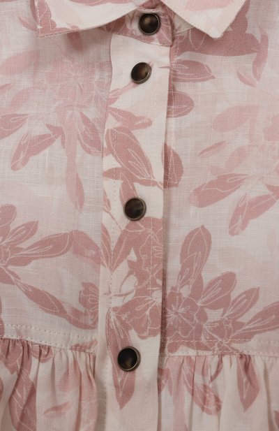 Льняное платье BRUNELLO CUCINELLI розового цвета по цене 89500 руб., арт. B633SA403B, фото 3 Льняное платье BRUNELLO CUCINELLI, арт. B633SA403B, фото 3