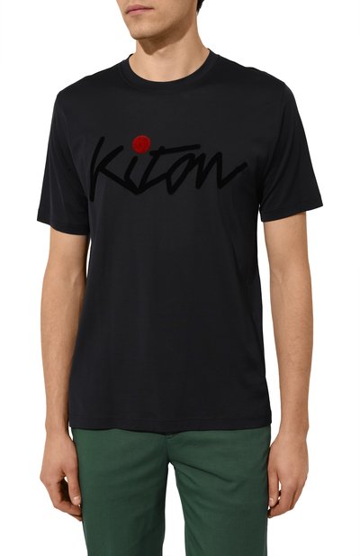 Хлопковая футболка KITON, арт. UMK0482, фото 3