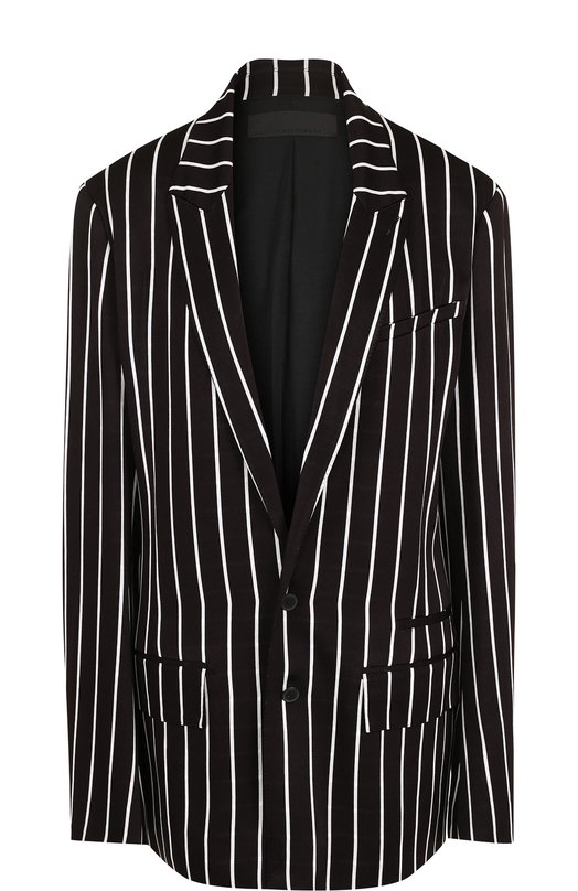 

Жакет из вискозы в контрастную полоску Haider Ackermann, Чёрно-белый