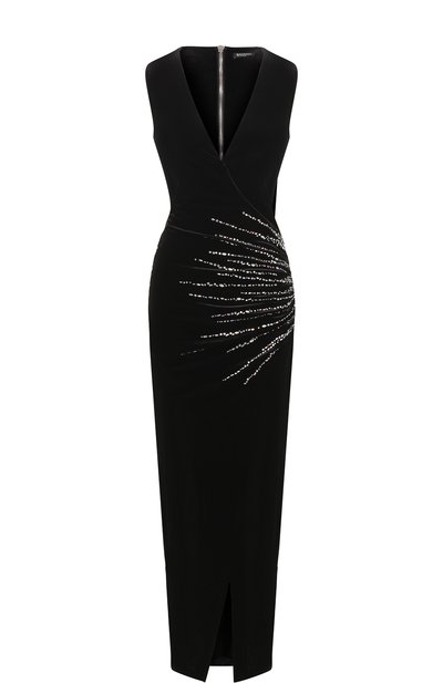 Бархатное платье-макси с декоративной отделкой BALMAIN, арт. 143509/X032, фото 1