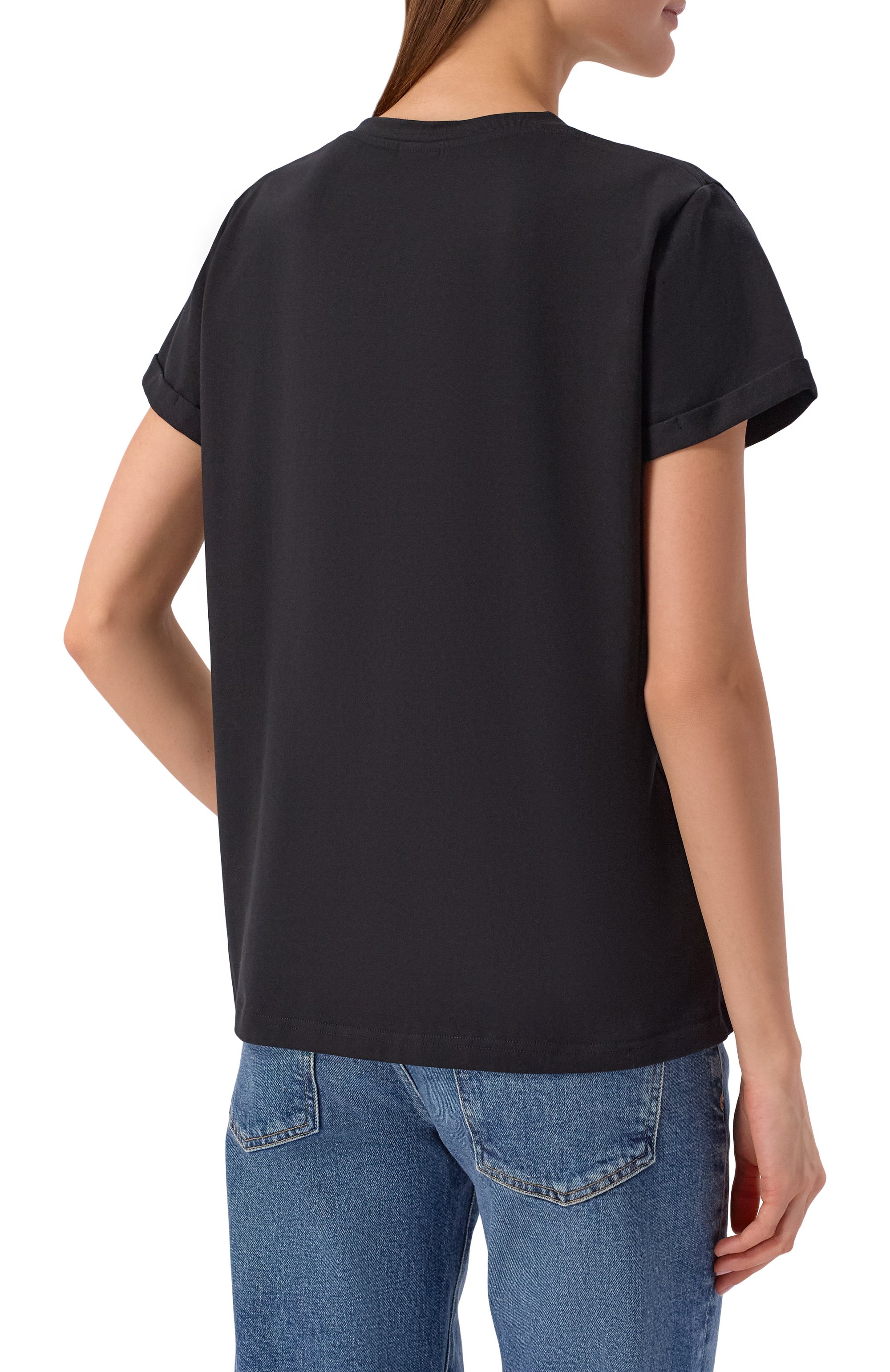 Хлопковая футболка с отделкой стразами SEVEN LAB, арт. CTR1.01.900.258.155, фото 4