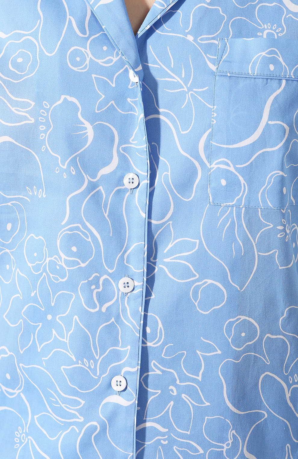 Хлопковая пижама YOLKE, арт. SS20-02C-MF-BL, фото 6