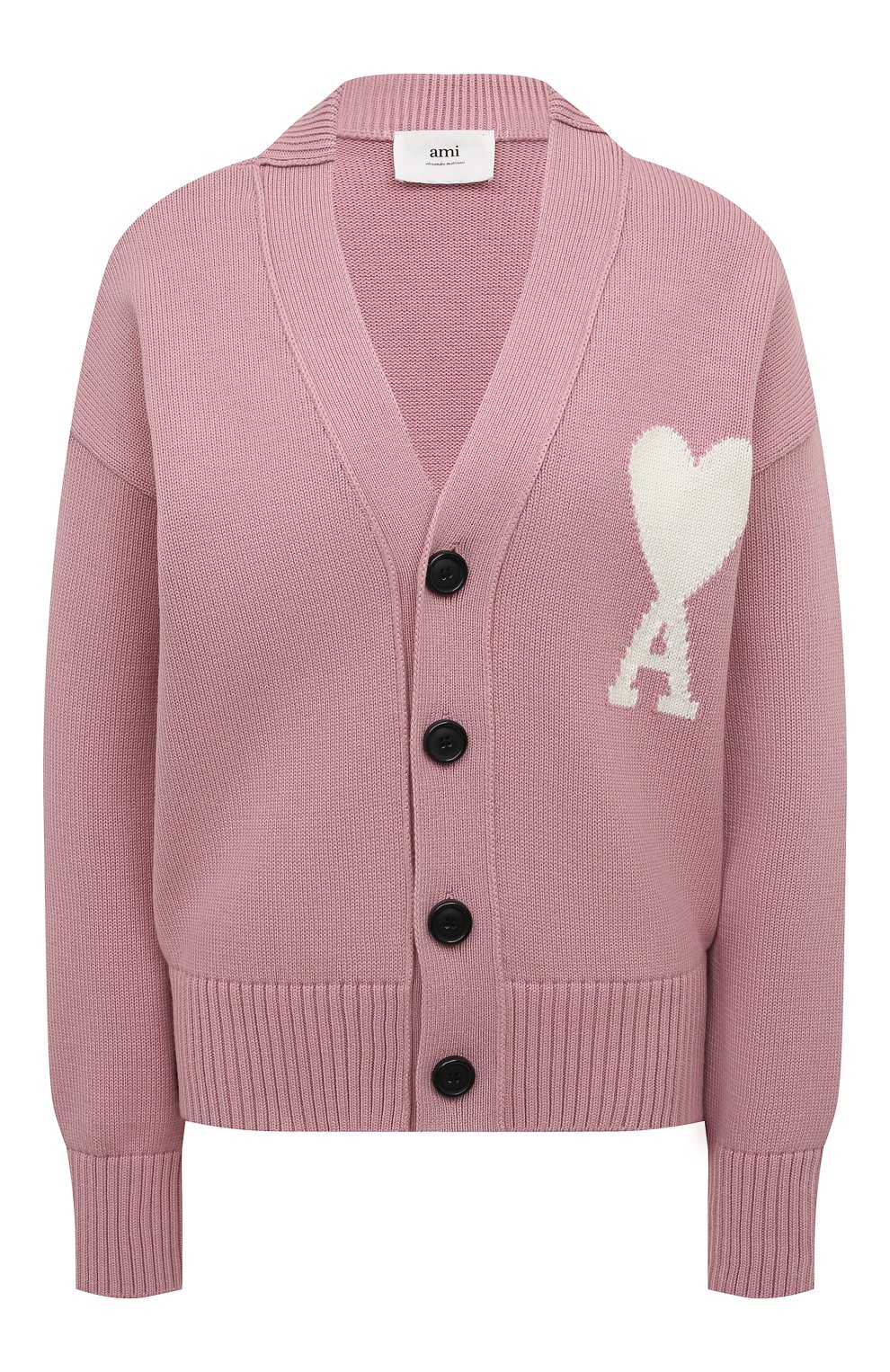 Кардиган из хлопка и шерсти AMI, арт. UKC003.016, фото 1