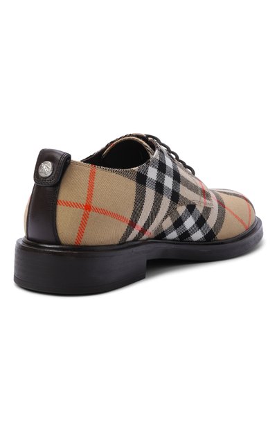 Текстильные дерби pembroke BURBERRY бежевого цвета по цене 89950 руб., арт. 8127964, фото 4 Текстильные дерби pembroke BURBERRY, арт. 8127964, фото 4