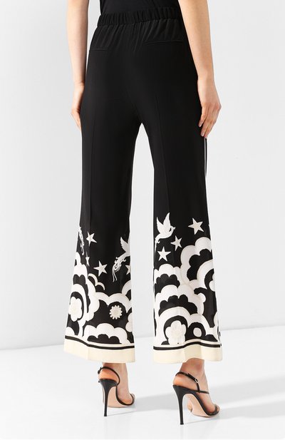 Шелковые брюки VALENTINO, арт. RB0RB3664J8, фото 4