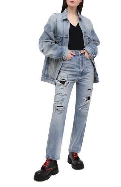 Джинсы BALENCIAGA голубого цвета по цене 95950 руб., арт. 643020/TDW14, фото 2 Джинсы BALENCIAGA, арт. 643020/TDW14, фото 2