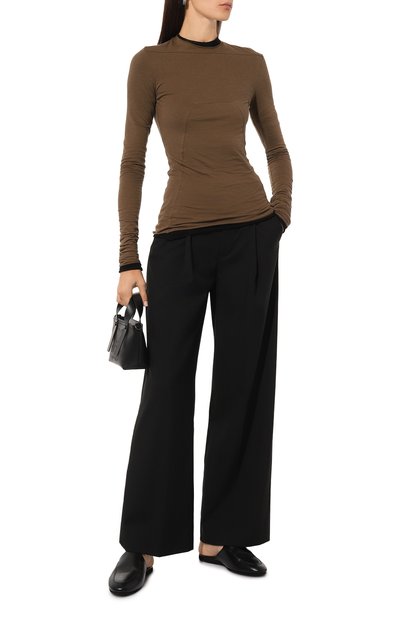 Лонгслив из хлопка и кашемира RICK OWENS, арт. RP02D3228/JWS, фото 2