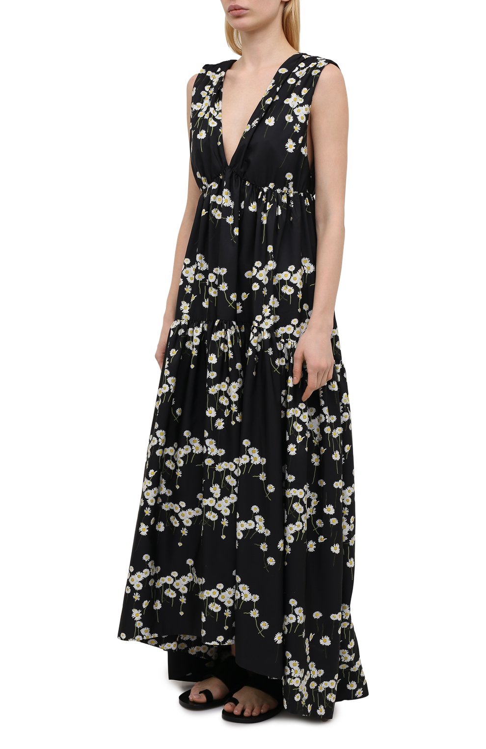 Платье BERNADETTE черно-белого цвета по цене 96200 руб., арт. SS21-DRESS-MILLY-TAF-1, фото 3 Платье BERNADETTE, арт. SS21-DRESS-MILLY-TAF-1, фото 3