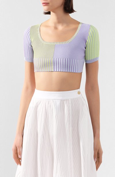 Топ из смеси вискозы и хлопка JACQUEMUS, арт. 201KN36/48651, фото 3