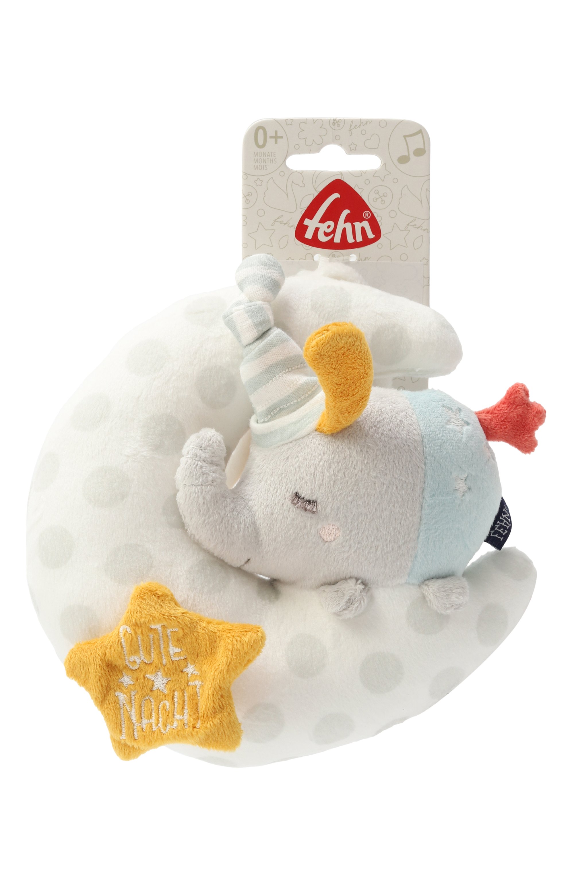 Музыкальная игрушка-подвеска слоник на луне FEHN, арт. 53067, фото 1