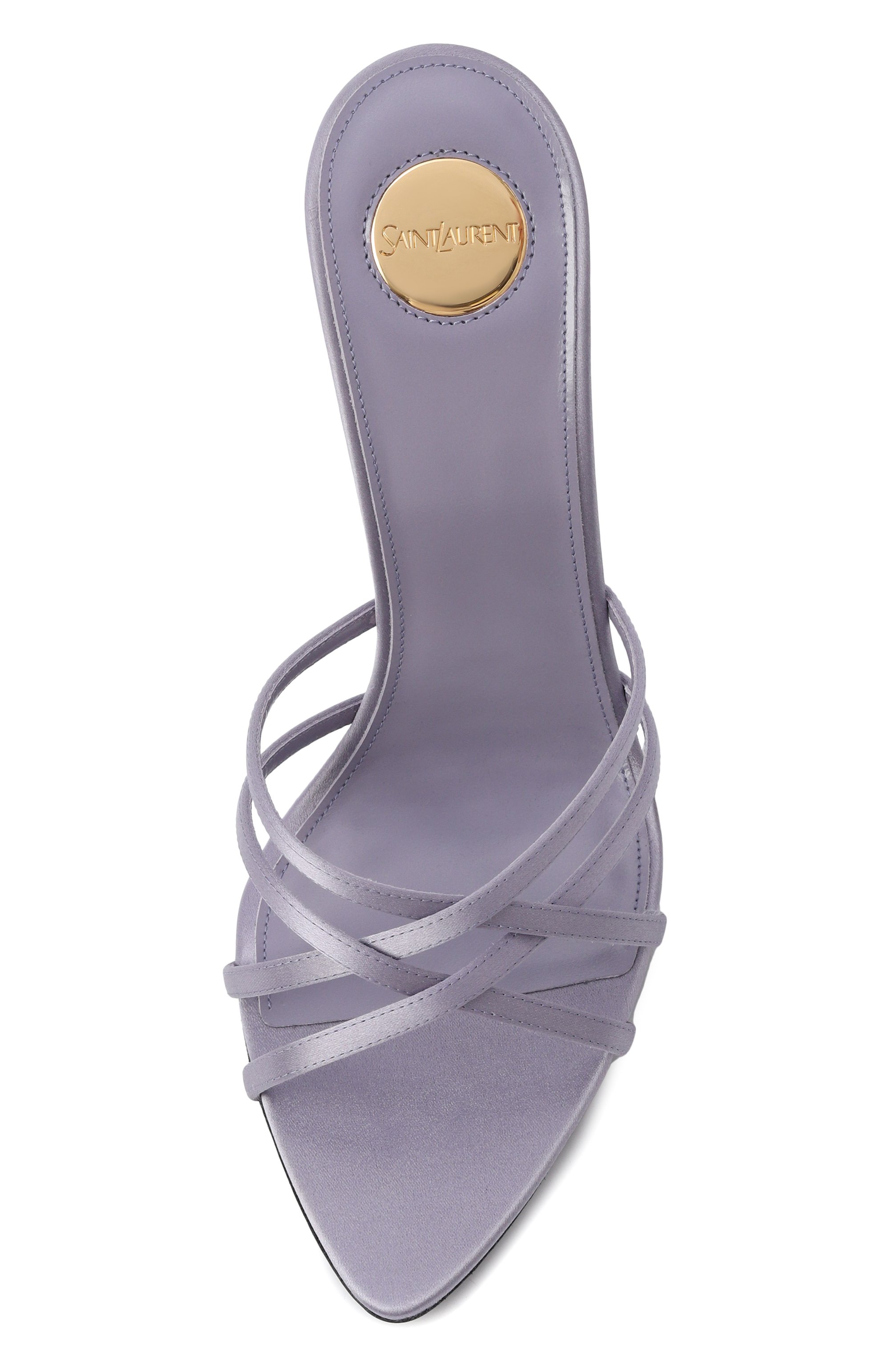 Текстильные мюли frankie 110 SAINT LAURENT, арт. 859549/9QN00, фото 6