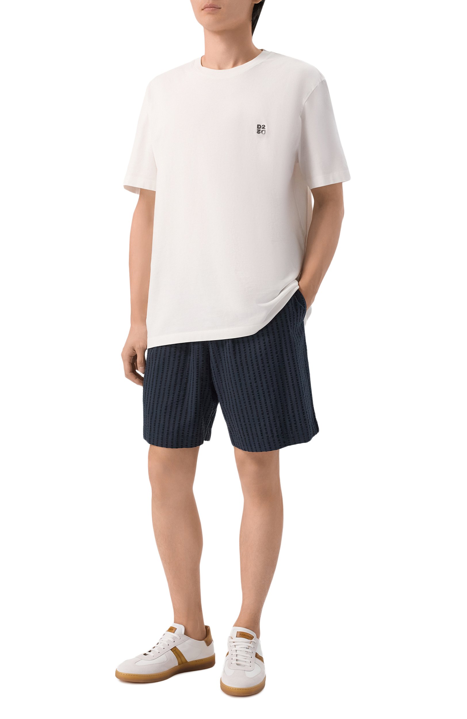 Шорты из лиоцелла и хлопка EMPORIO ARMANI, арт. EM000683/AF20430, фото 2