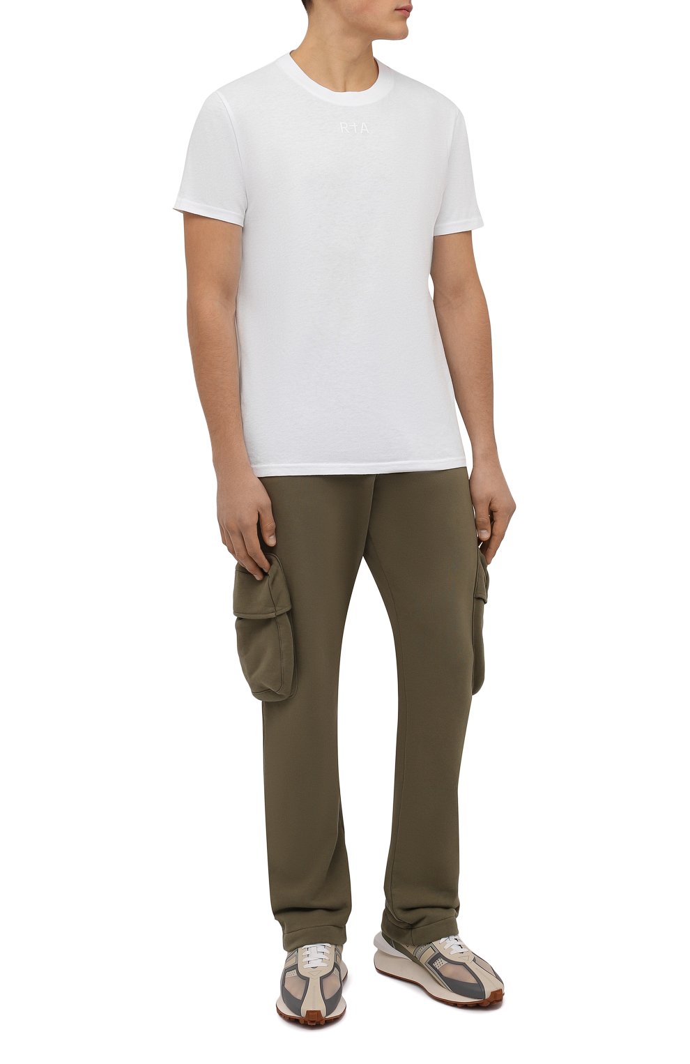 Хлопковая футболка RTA, арт. MF21-A346-0025WHTNS, фото 2