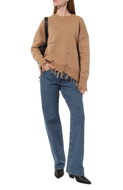 Хлопковый свитер ADDICTED коричневого цвета по цене 15400 руб., арт. MK403, фото 2 Хлопковый свитер ADDICTED, арт. MK403, фото 2