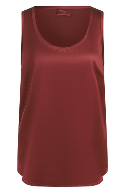 Женский атласный топ BRUNELLO CUCINELLI, арт. MPC59E0600