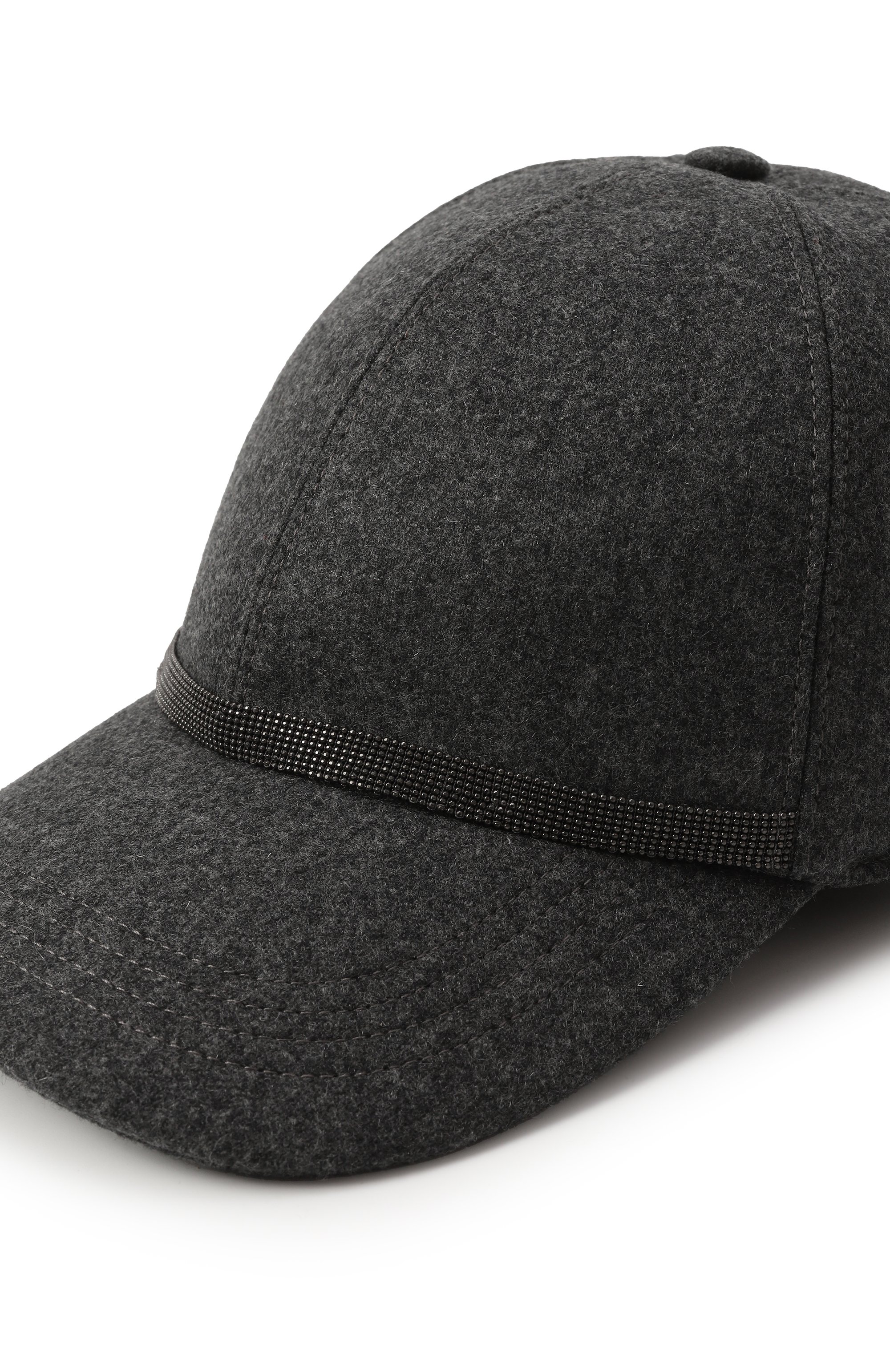 Бейсболка из шерсти и кашемира BRUNELLO CUCINELLI, арт. MCAP90128, фото 4