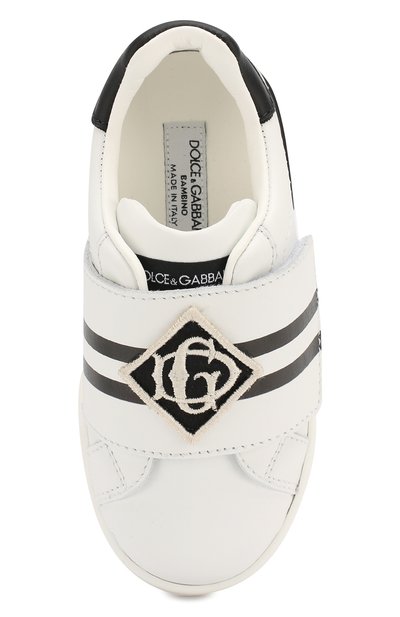 Кожаные кеды portofino DOLCE & GABBANA, арт. DA0770/AV540/24-28, фото 4