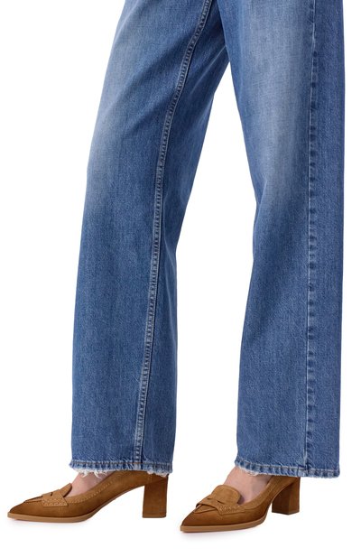 Замшевые туфли SANTONI коричневого цвета по цене 103500 руб., арт. WDEG71386PC4NAEA, фото 2 Замшевые туфли SANTONI, арт. WDEG71386PC4NAEA, фото 2