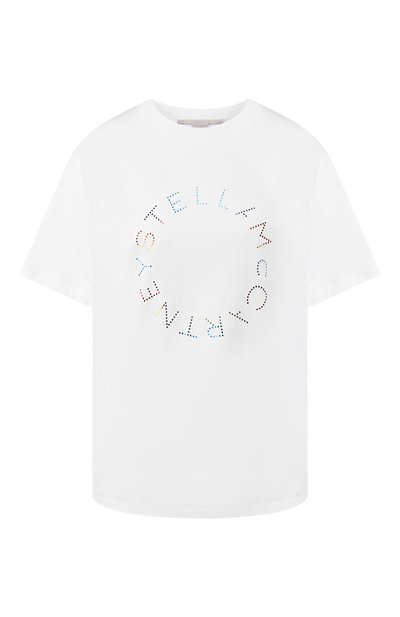 Женская хлопковая футболка STELLA MCCARTNEY, арт. 511240/SMW22