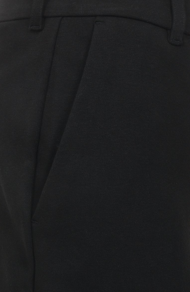 Женские хлопковые шорты THE KOOPLES черного цвета, арт. FPAN30032K | Фото 6 (Материал внешний: Хлопок; Нос: Не проставлено; Стили: Кэжуэл; Длина Ж (юбки, платья, шорты): До колена; Автоматизация состава: Проставлено)
