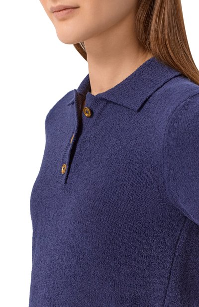 Хлопковое поло GRAN SASSO синего цвета по цене 29950 руб., арт. 23256/22156, фото 5 Хлопковое поло GRAN SASSO, арт. 23256/22156, фото 5