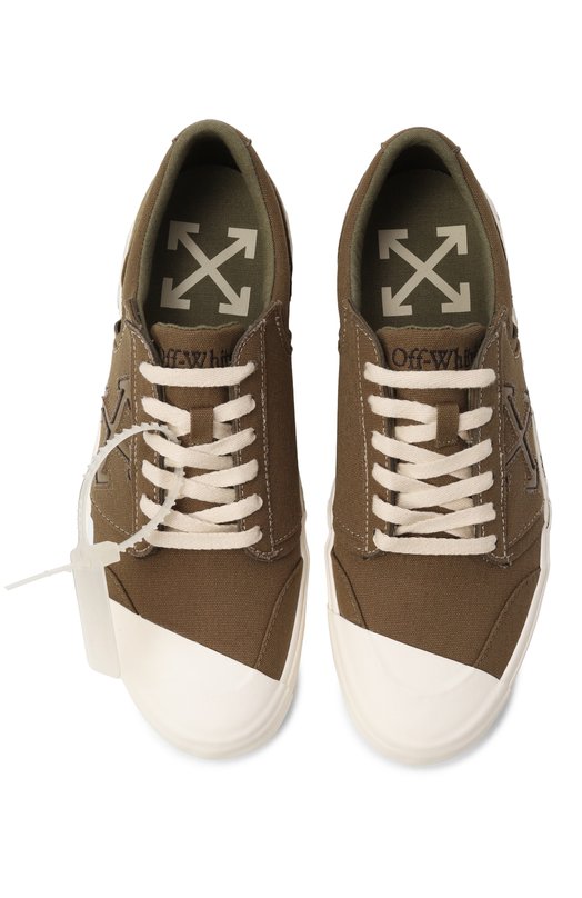 Текстильные кеды Vulcanized Undercut Off-White 0MIA2A2F25FAB0011001 Хаки  0MIA2A2F25FAB0011001 Фото 5