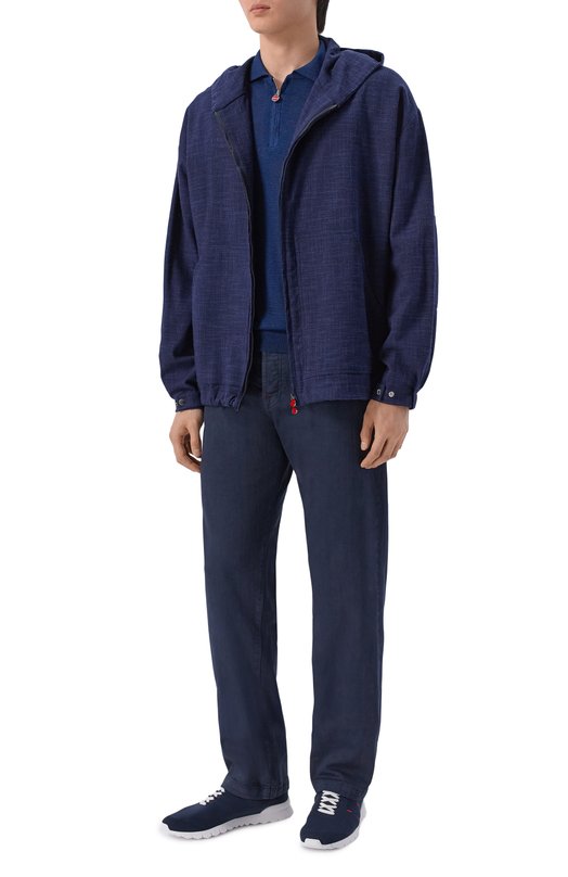 Текстильные кроссовки Kiton USSA392N01362 Синий  USSA392N01362 Фото 2