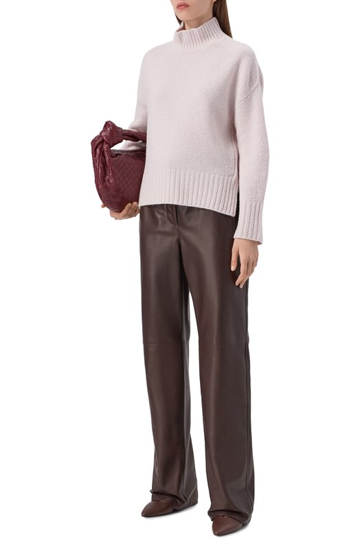 Шерстяной свитер Agnona K210098E/0A050NE Кремовый  K210098E/0A050NE Фото 2